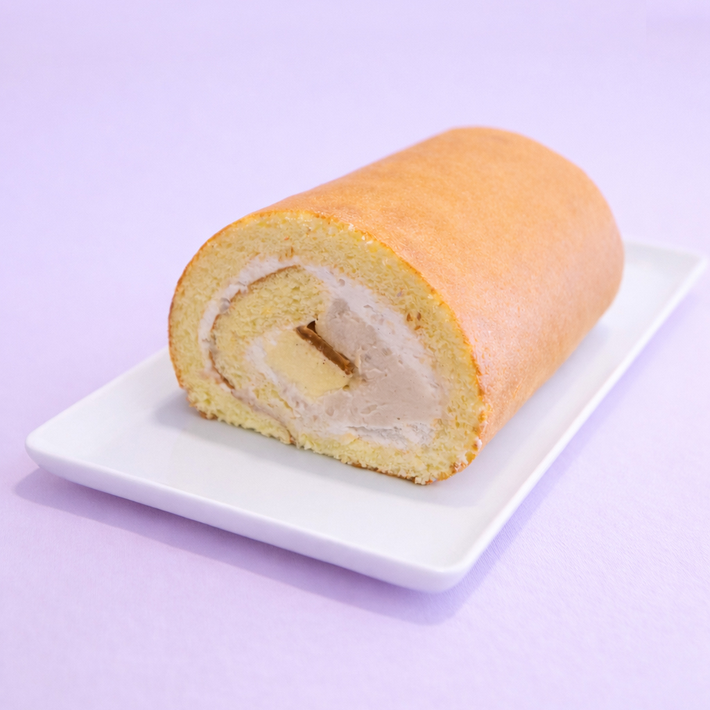 【 蛋 糕 捲 】芋頭布丁純生蛋糕捲