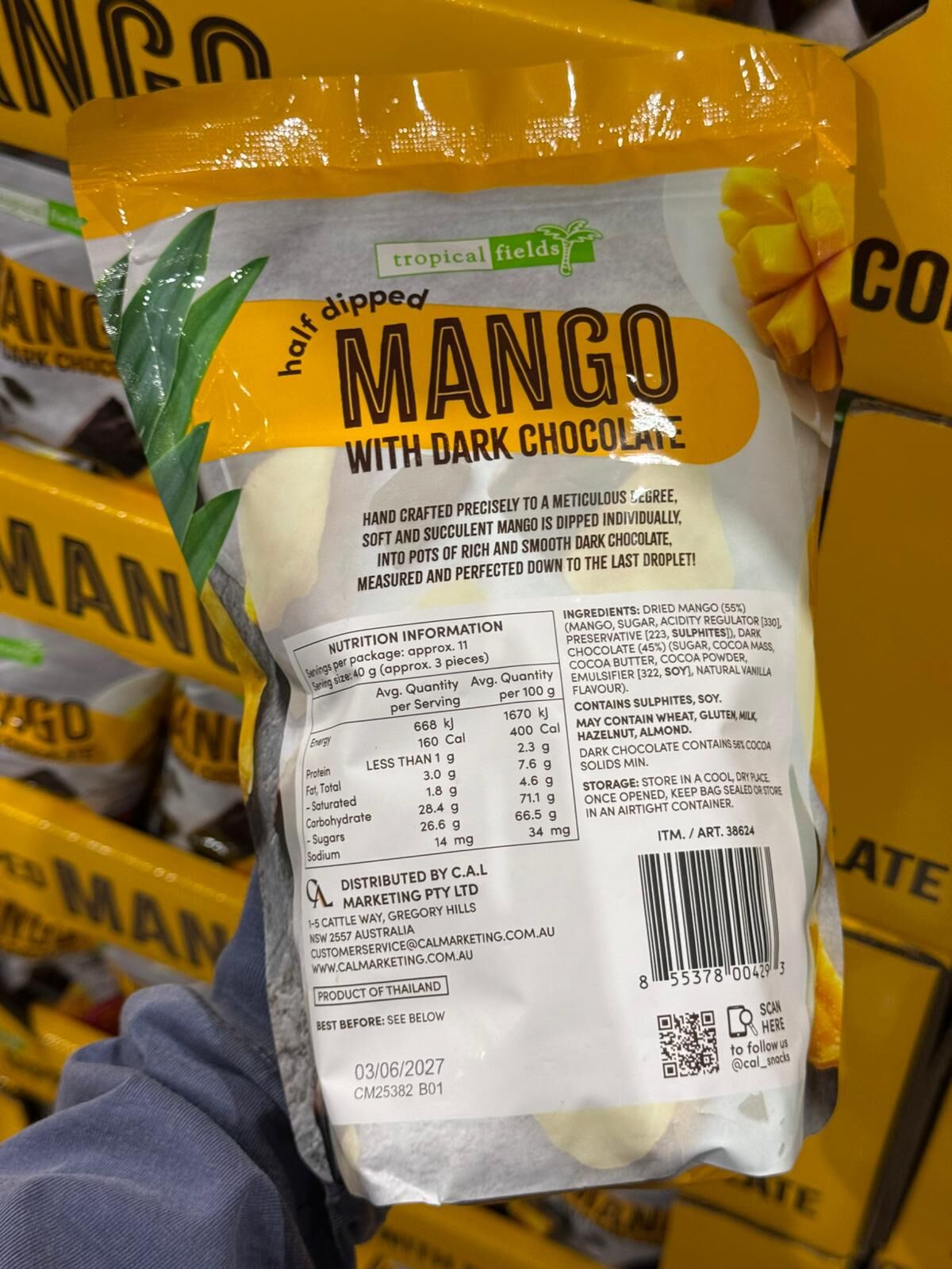 RA06 Tropical Fields 芒果黑朱古力 454g **到期日:約2027/05