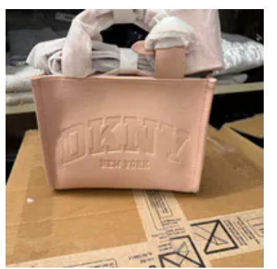 [S] DKNY PALE BLUSH R53AAC80-P8U HADLEE SMALL LOGO TOTE, 700948911566 (SD1813)