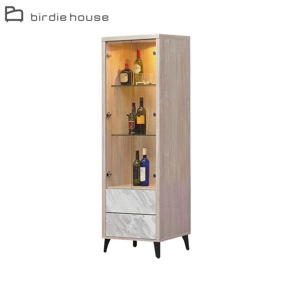 柏蒂家居-弗利特2尺二門二抽展示櫃/收納置物櫃