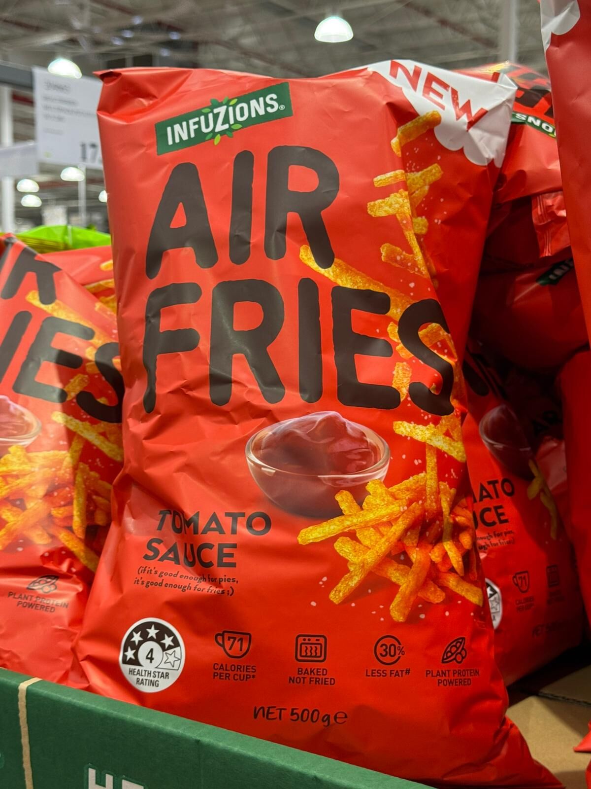 RA16 Infuzions Air Fries 番茄醬味焗豌豆脆條 500g  **到期日:約2026/10