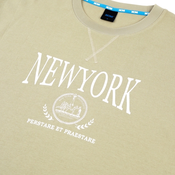 【下殺↘ $499】NCAA 短T 卡其 紐約LOGO 短袖 上衣 中性 7325103931