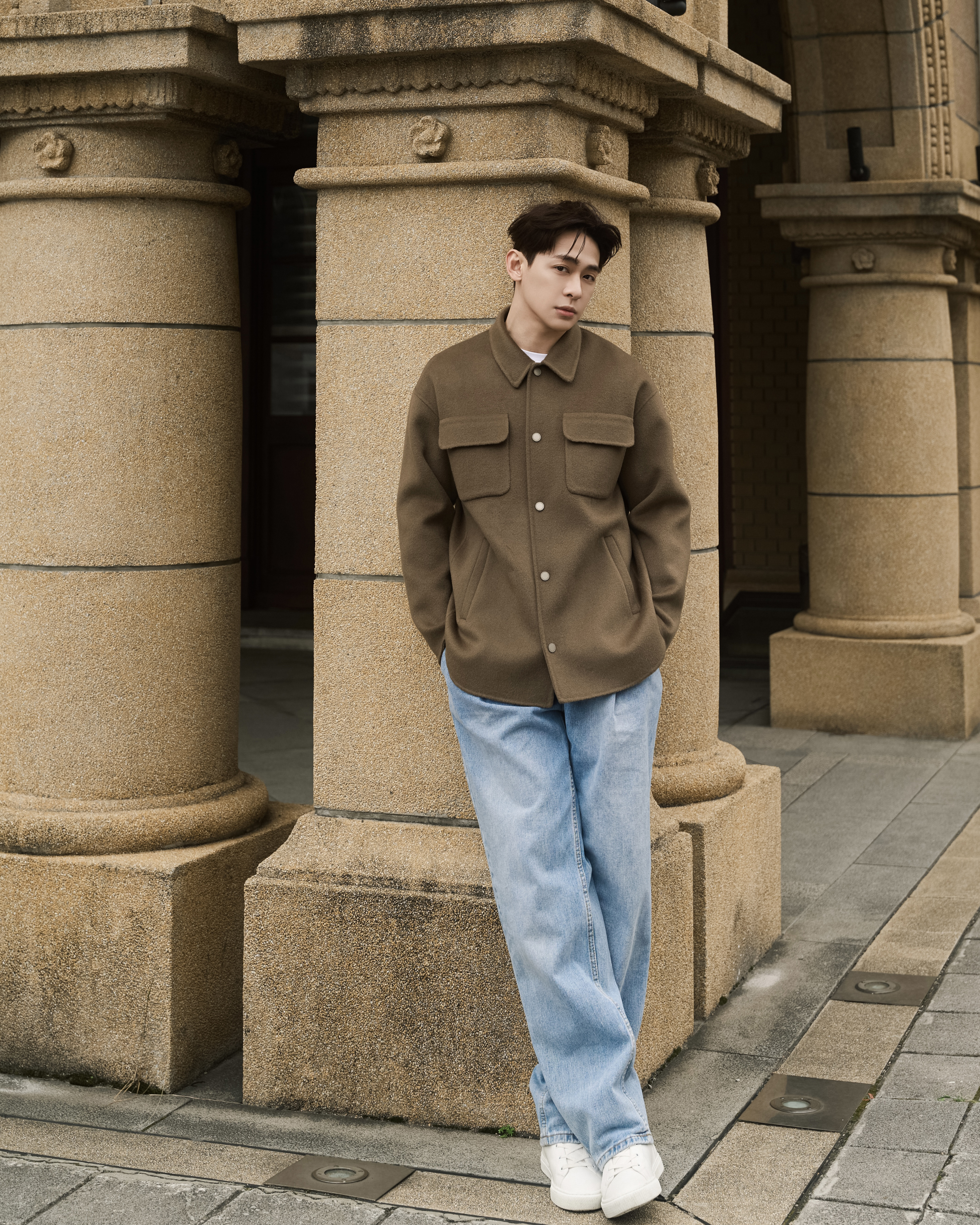 手工羊毛襯衫(現貨)