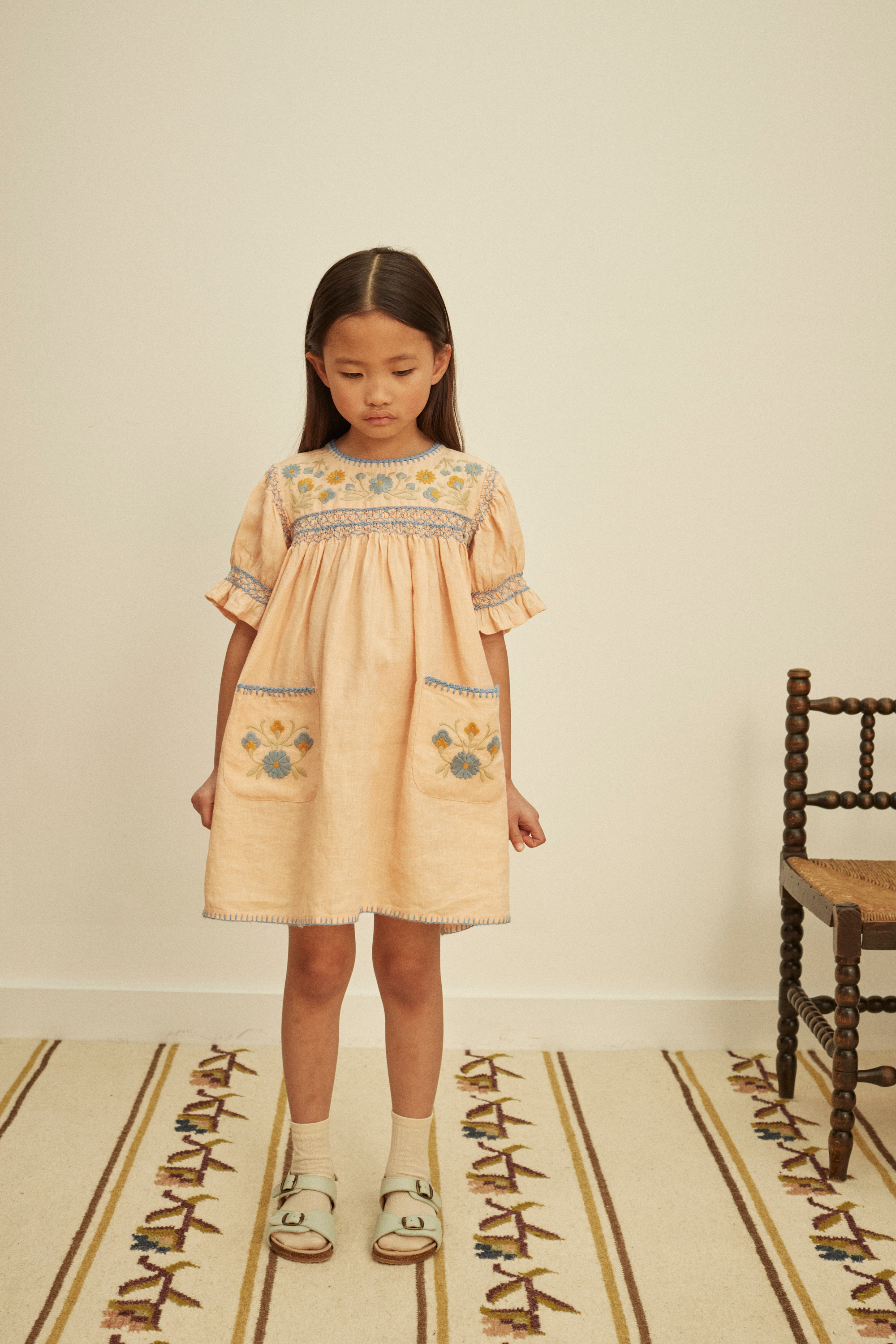Apolina - Dora Dress - Satin Pink