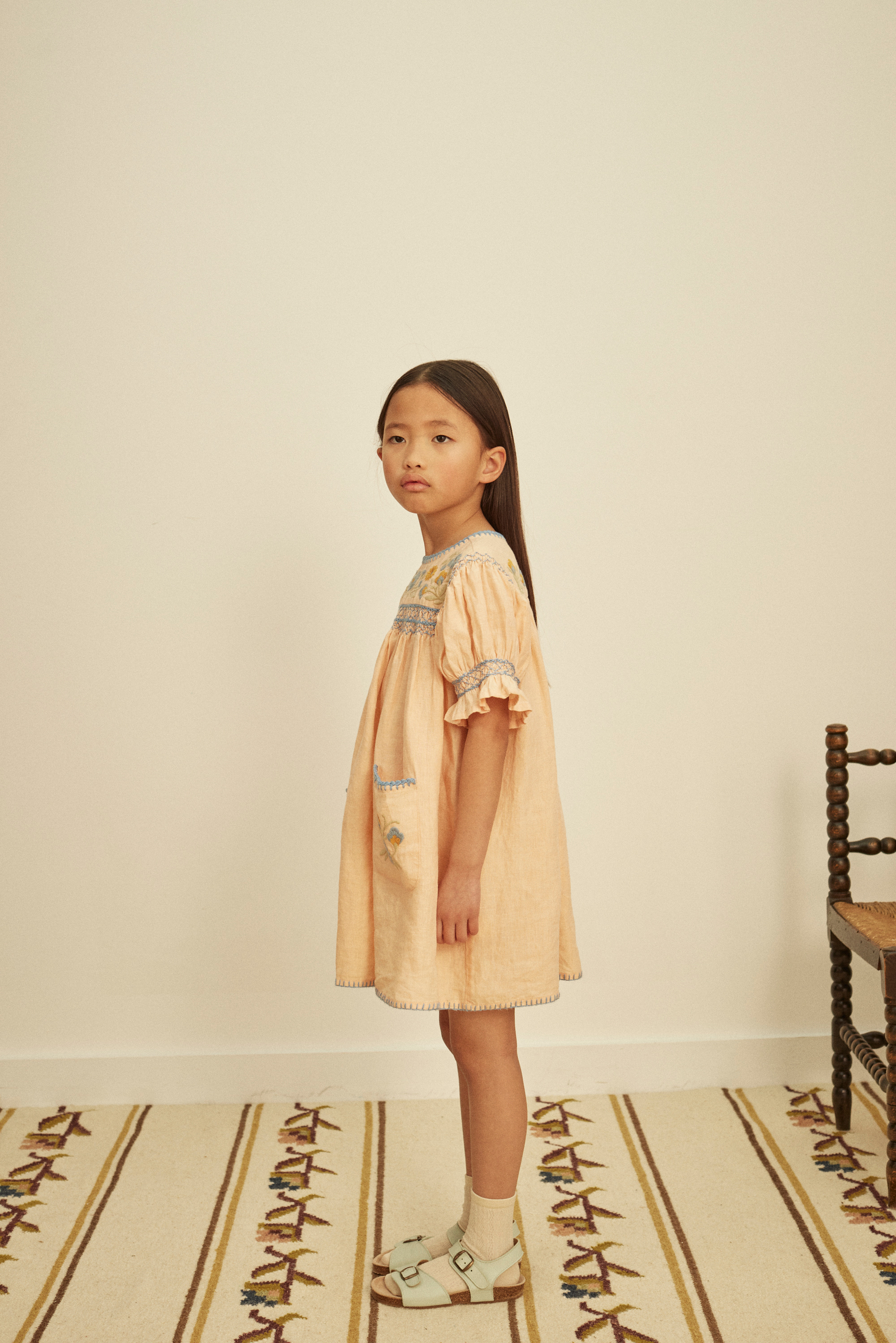 Apolina - Dora Dress - Satin Pink