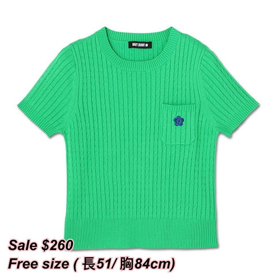 260222 Mary Quant Final Sale 小口袋短袖針織衫