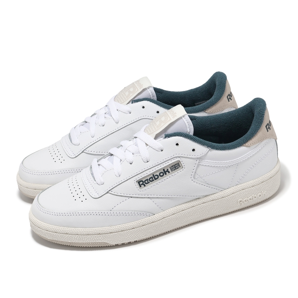 【下殺↘ $990】Reebok 休閒鞋 Club C 85  白 藍 米白 復古 麂皮 小白鞋 女鞋男段 100033086