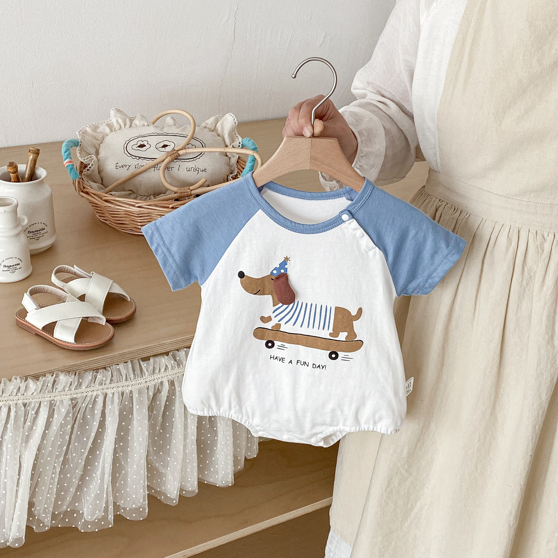 滑板臘腸狗包屁衣(66-90)