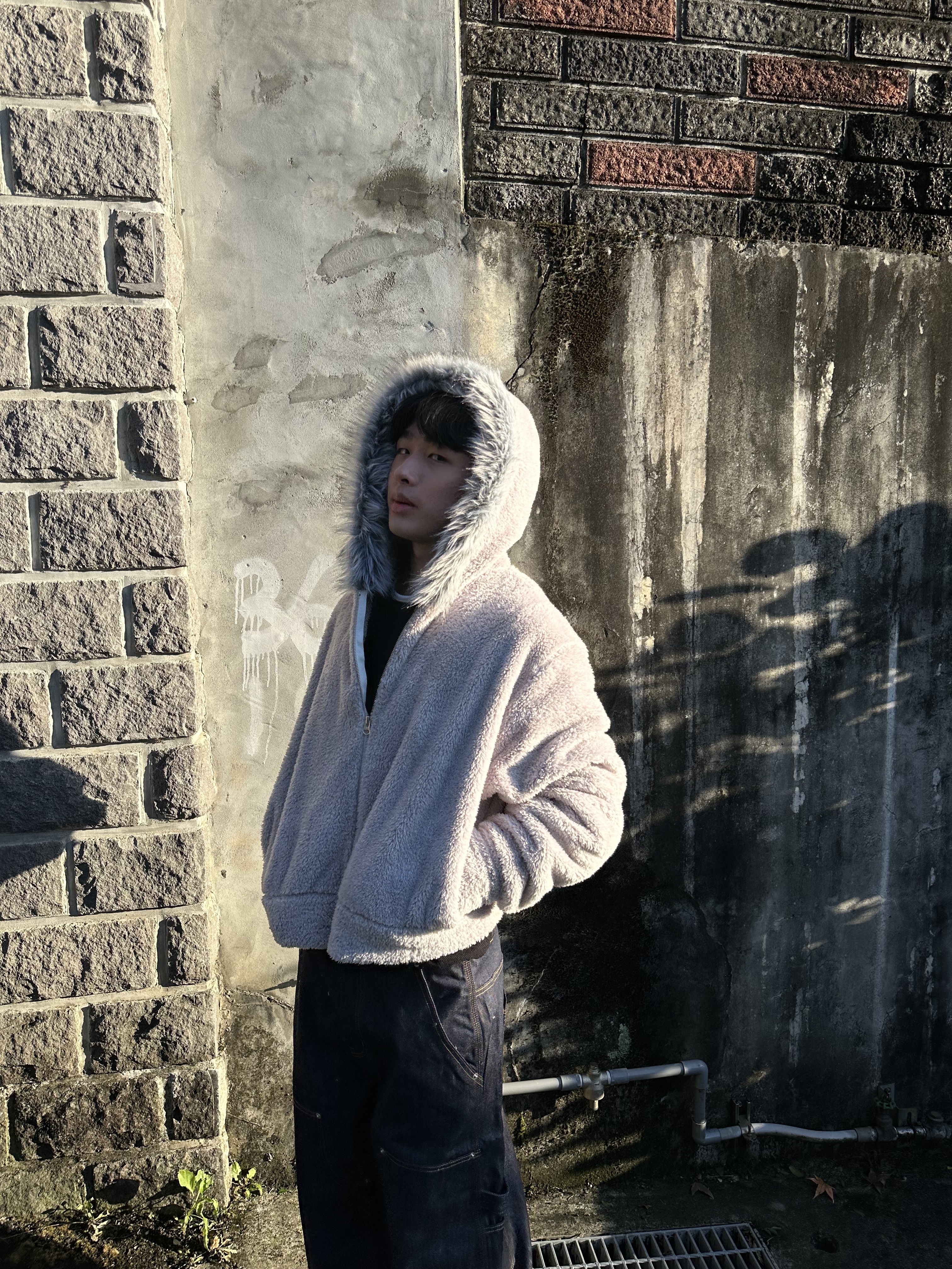 冬日貂毛 毛毛感 連帽外套