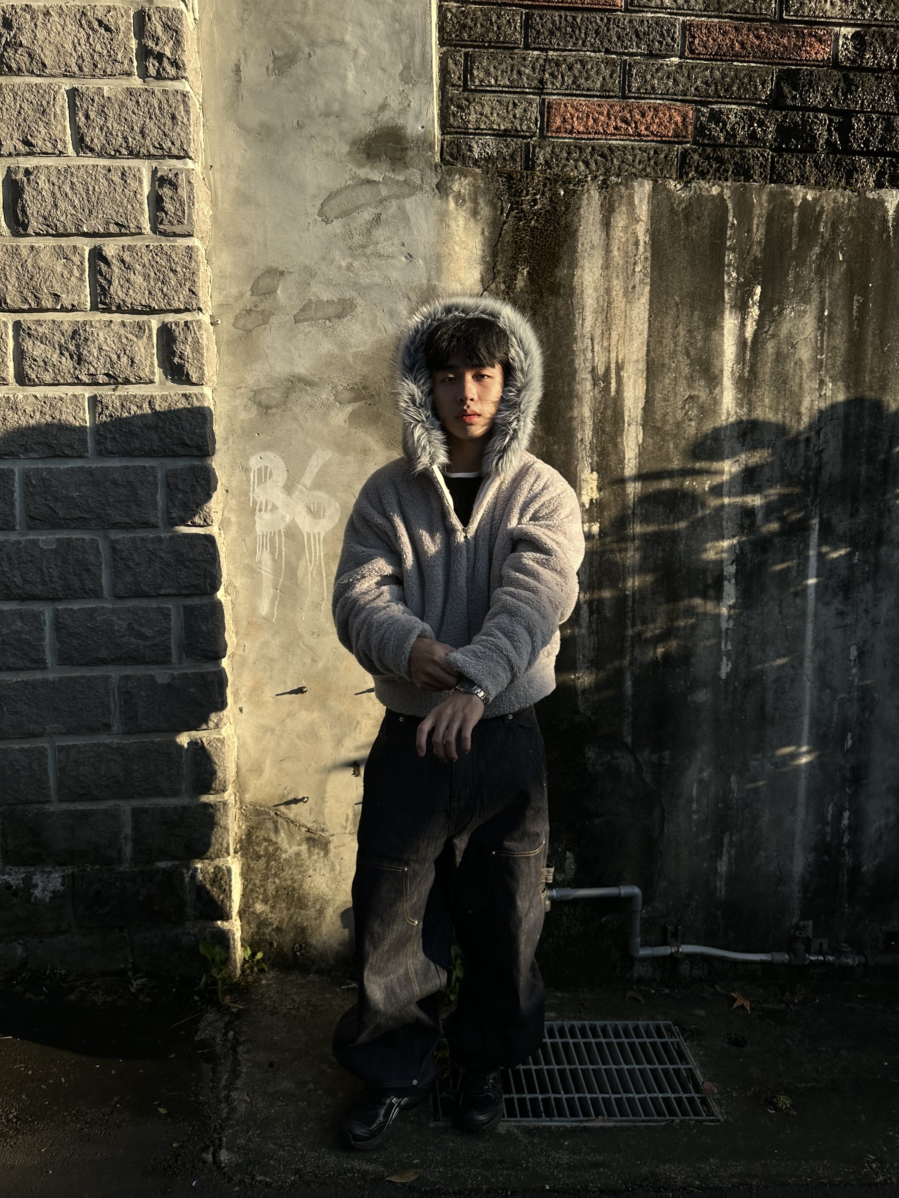 美式布標 寬鬆 剪裁 工裝褲