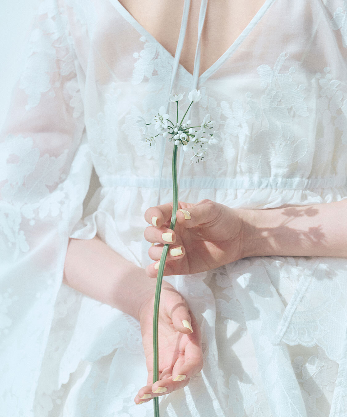 [預購] COCO DEAL 花卉刺繡雪紡上衣