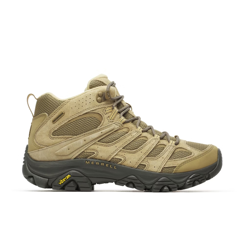 【MERRELL】MOAB 3 MID WP 高筒登山健行鞋 男款 棕綠 / ML00003597