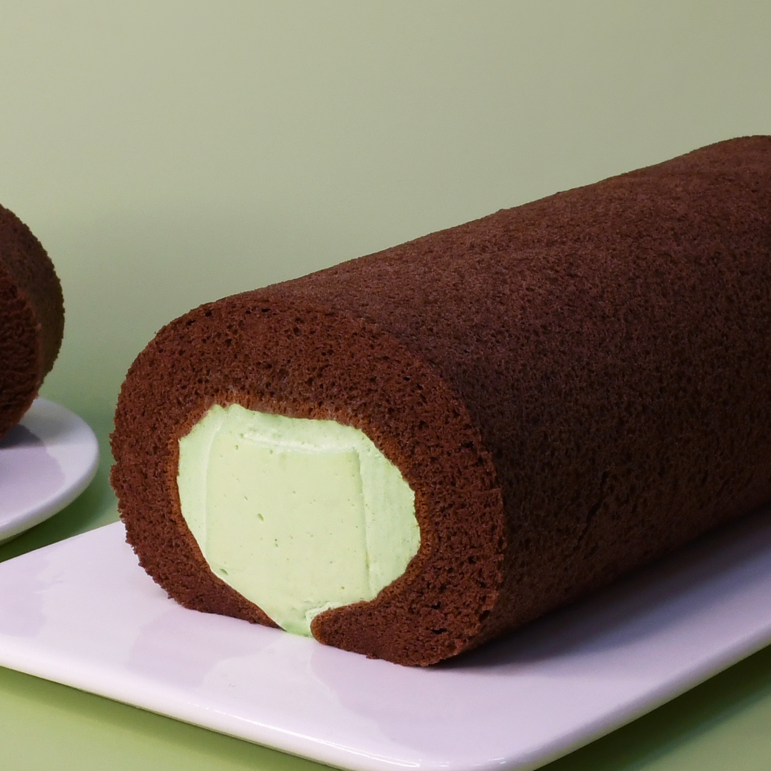 彌月-巧克力開心果奶凍捲【冷藏/蛋奶素】