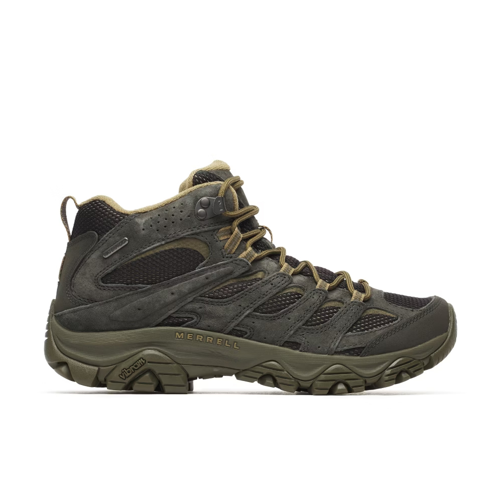 【MERRELL】MOAB 3 MID WP 高筒登山健行鞋 男款 墨綠 / ML00003598