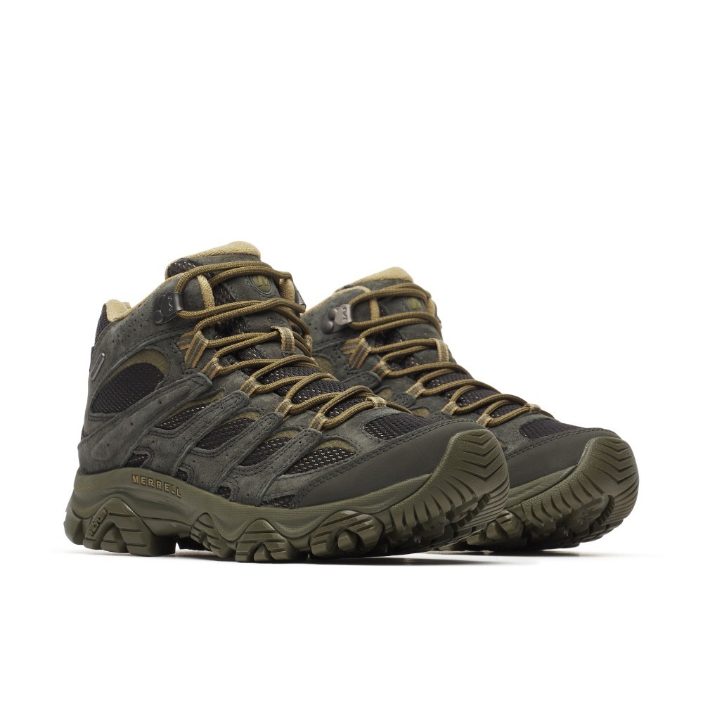 【MERRELL】MOAB 3 MID WP 高筒登山健行鞋 男款 墨綠 / ML00003598