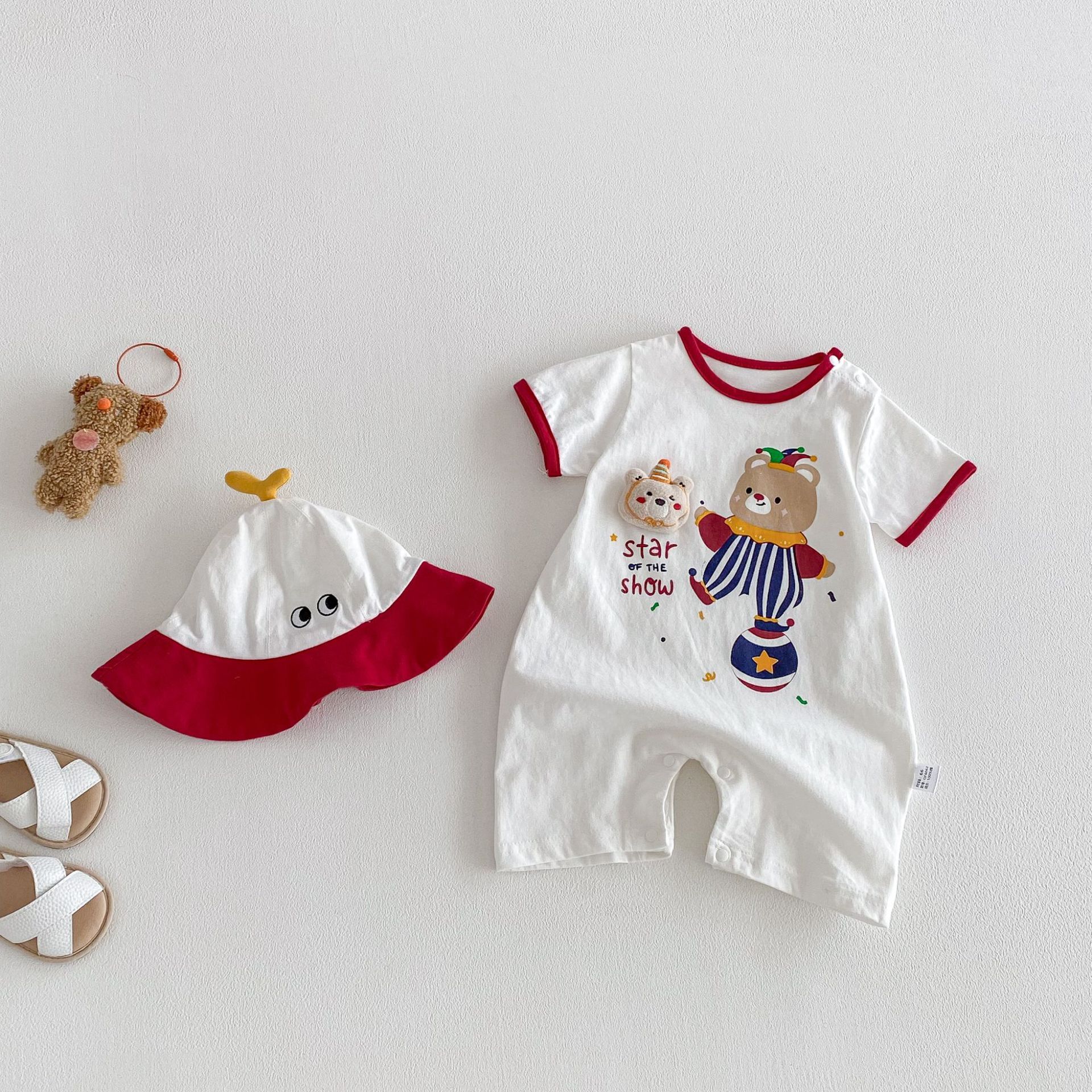 馬戲小熊連身衣附帽(66-90)