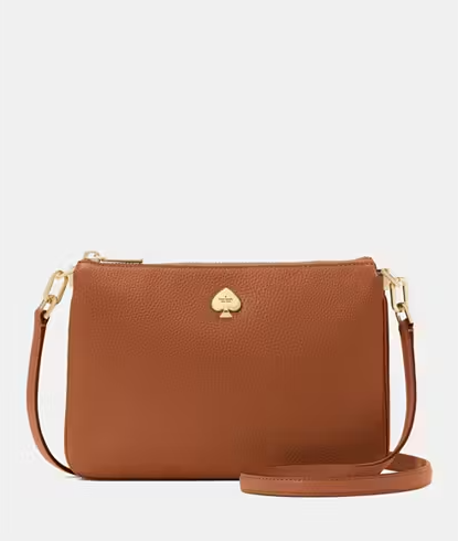 [S] KATE SPADE WARM GINGE KL806 PEBBLED LEATHER TRPL CMP CB, 196021639852 (SKS1700)