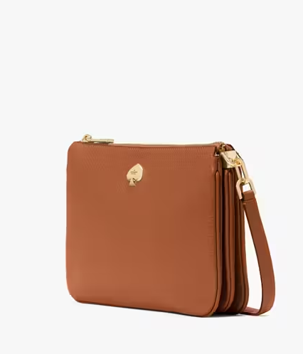 [S] KATE SPADE WARM GINGE KL806 PEBBLED LEATHER TRPL CMP CB, 196021639852 (SKS1700)