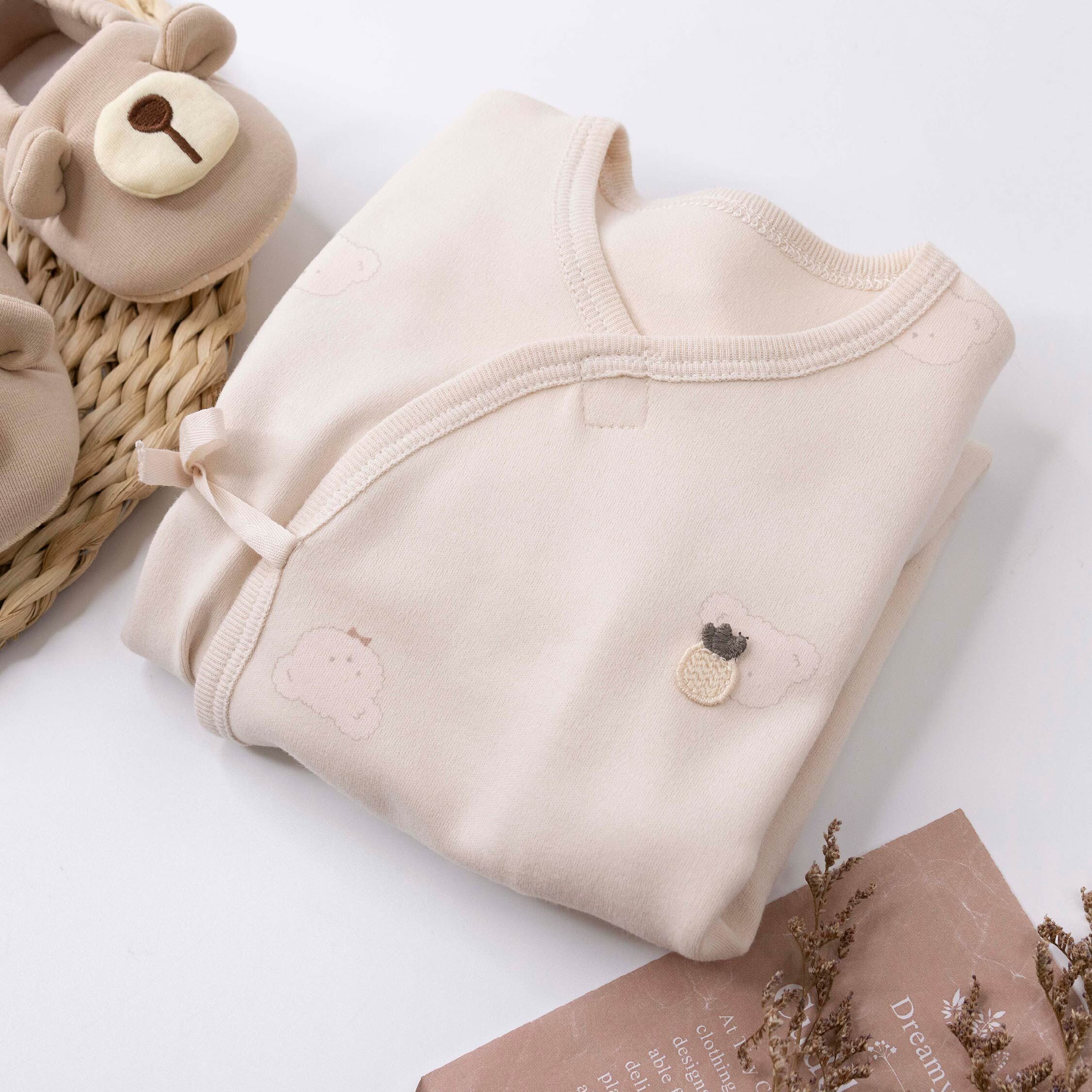 純淨系列【T3102】熊熊印花鳳梨布貼連身衣