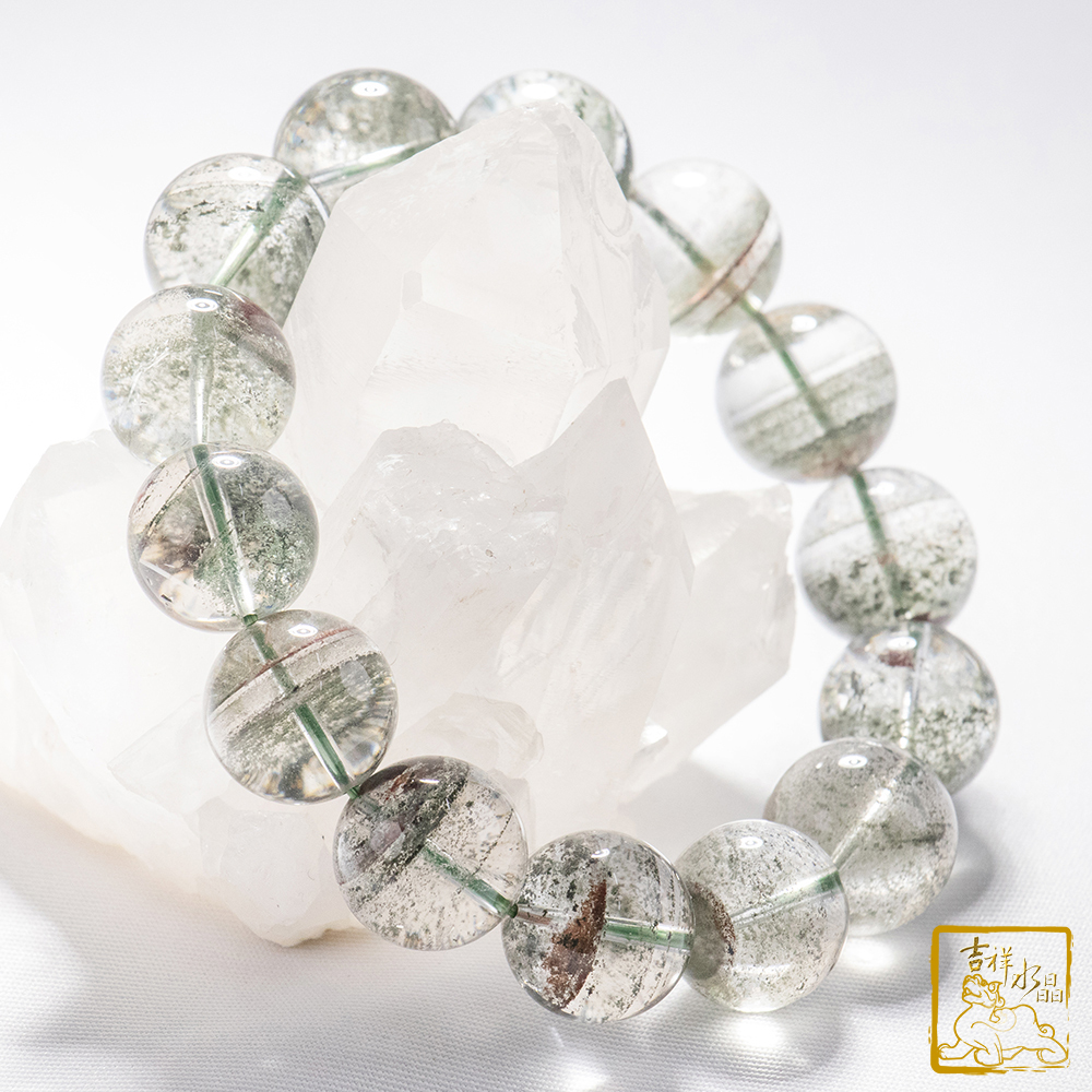 綠幽靈手珠 16.4mm 旺事業運