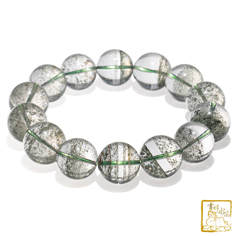 綠幽靈手珠 16.6mm 旺事業運