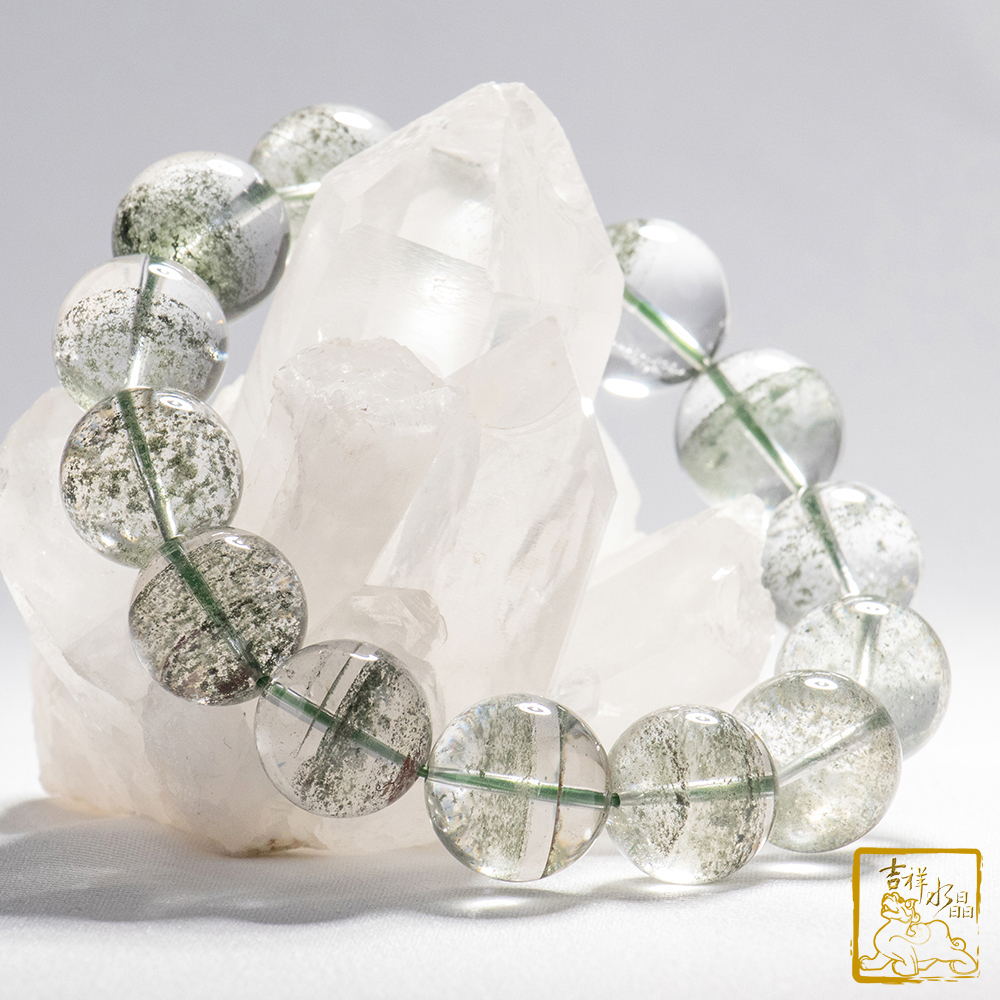 綠幽靈手珠 16.6mm 旺事業運