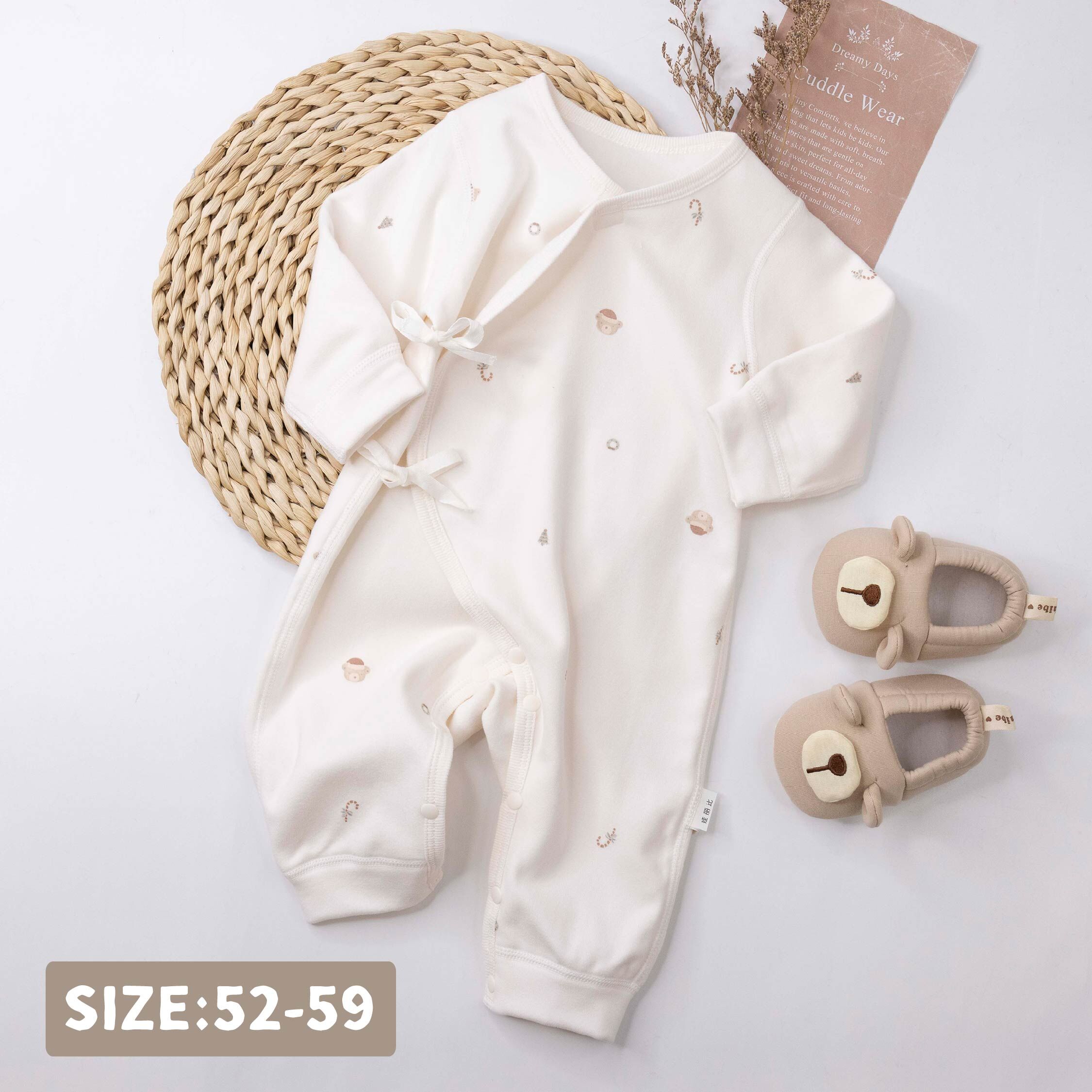 純淨系列【T3103】可愛小熊過聖誕內磨毛連身衣