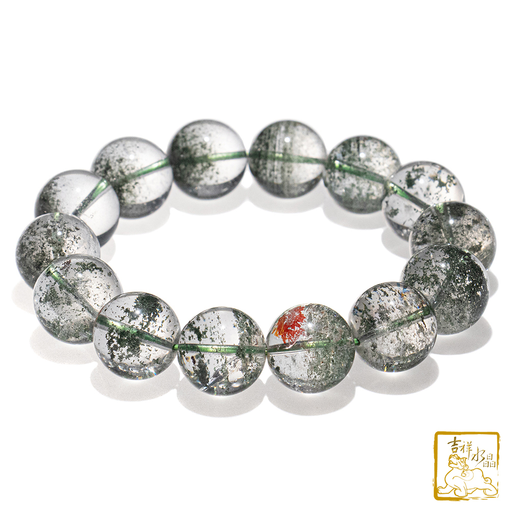 綠幽靈手珠 16.5mm 旺事業運