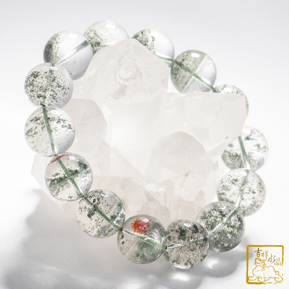 綠幽靈手珠 16.5mm 旺事業運