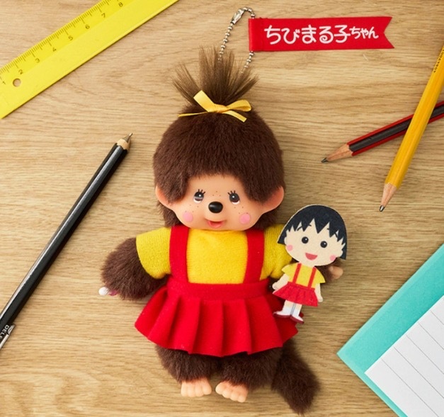 【Luxury】 現貨 日本限定 ちびまる子ちゃん × Monchhichi  モンチッチ 蒙奇奇 櫻桃小丸子聯名限定 (玩偶吊飾) MARUKO