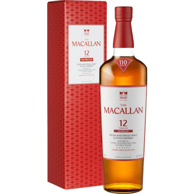 Macallan 12 Year Old Sherry Oak 110 Proof (750ml) [禮盒裝]
