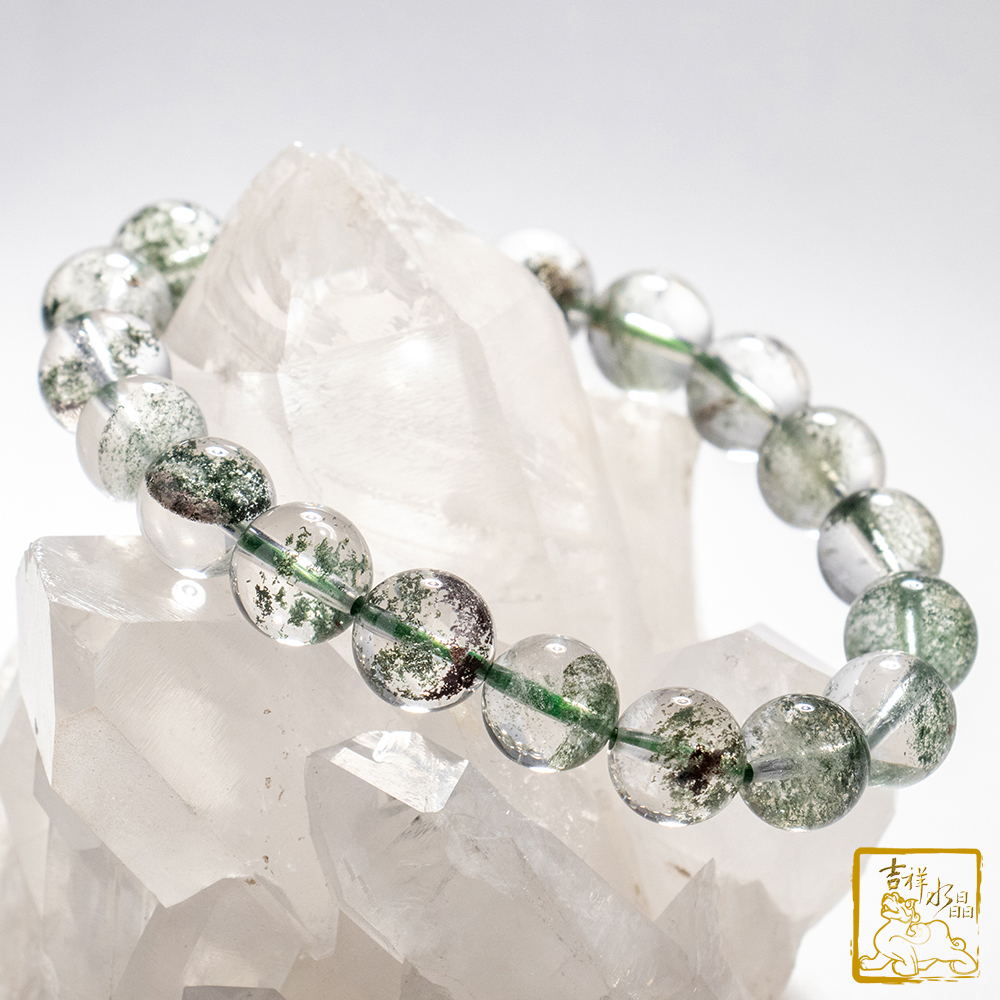 綠幽靈手珠 9.8mm 身心健康