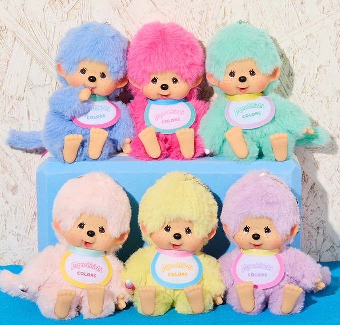 【Luxury】日本代購 Monchhichi COLORS 多色 鑰匙圈 馬卡龍色系 蒙奇奇