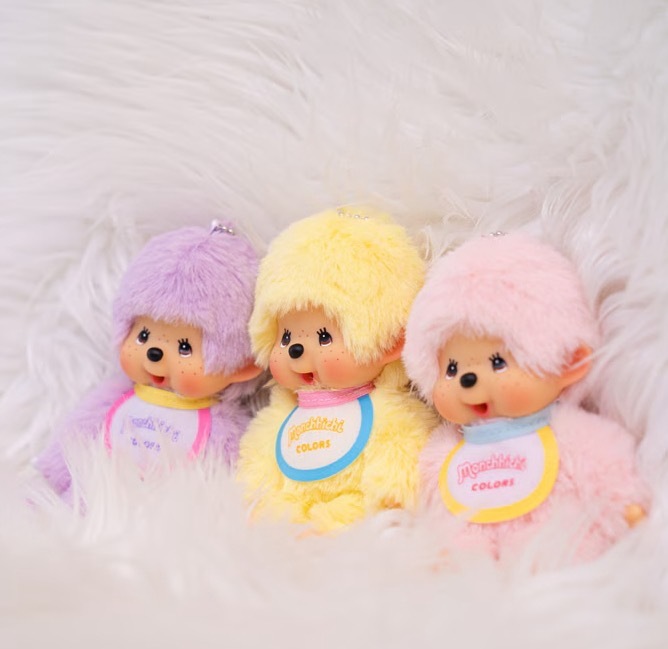 【Luxury】日本代購 Monchhichi COLORS 多色 鑰匙圈 馬卡龍色系 蒙奇奇