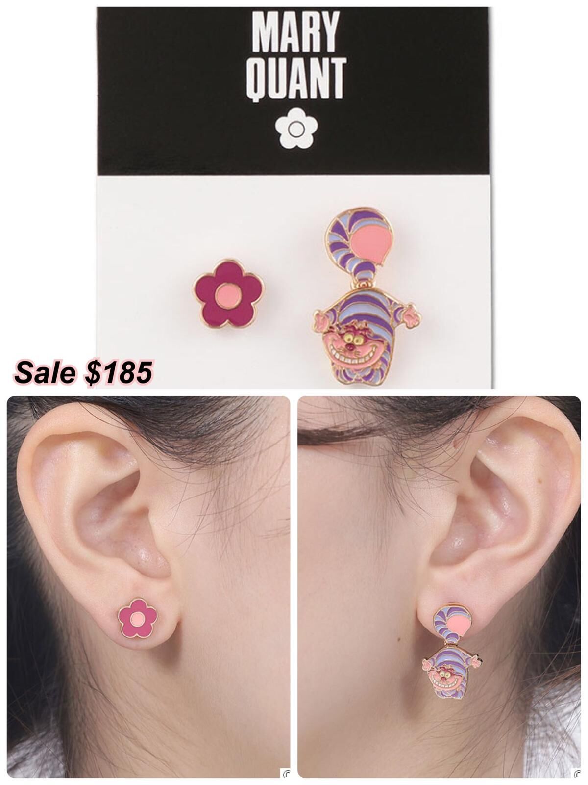 260223 Mary Quant x Alice In Wonderland 妙妙貓耳環