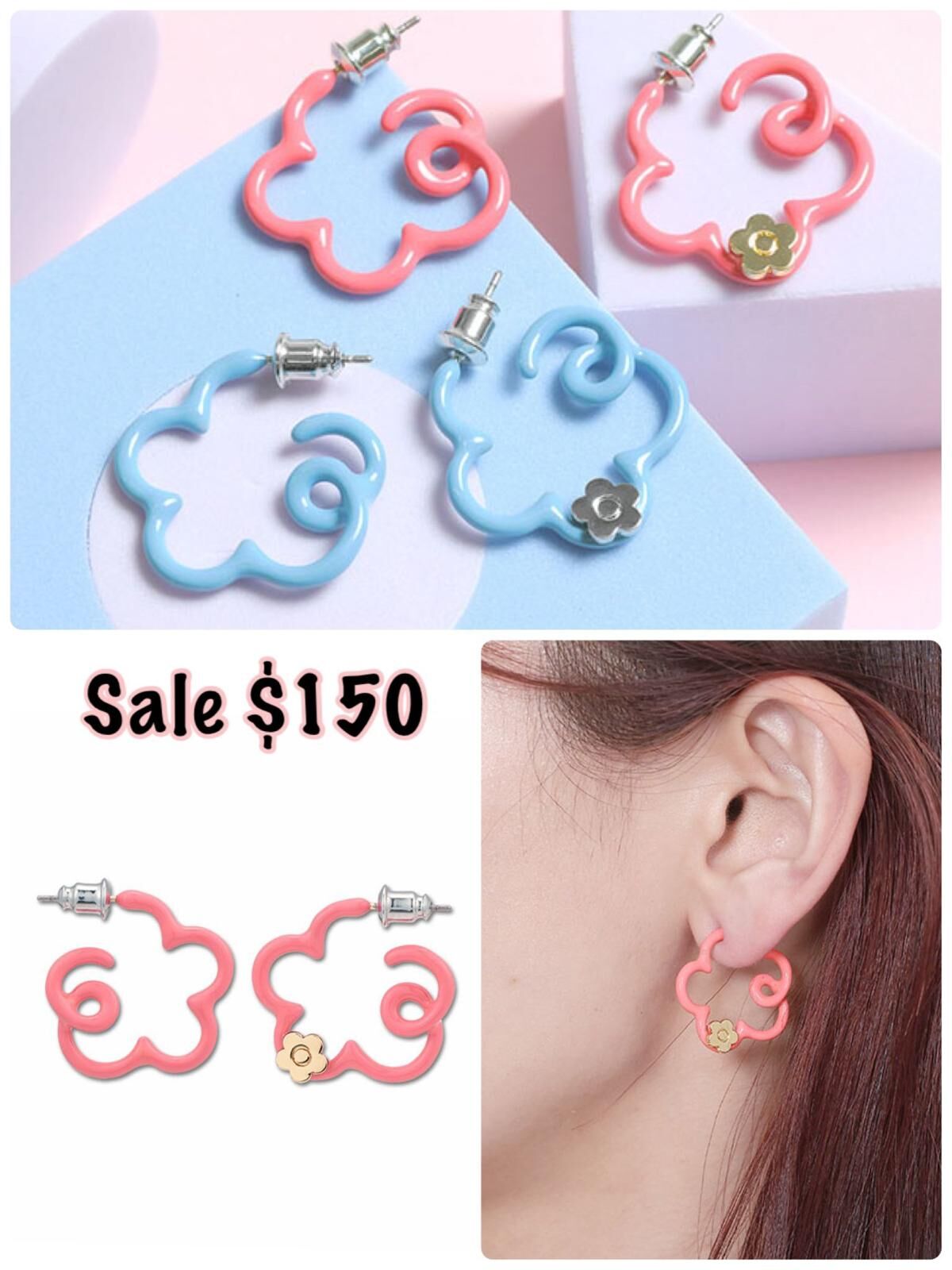 260223 Mary Quant 花花耳環