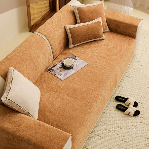 純色耐磨雪尼爾四季用沙發墊