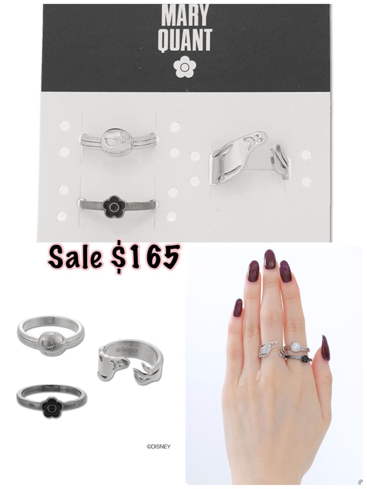 260223 Mary Quant x The Nightmare Before Christmas JACK 戒指SET