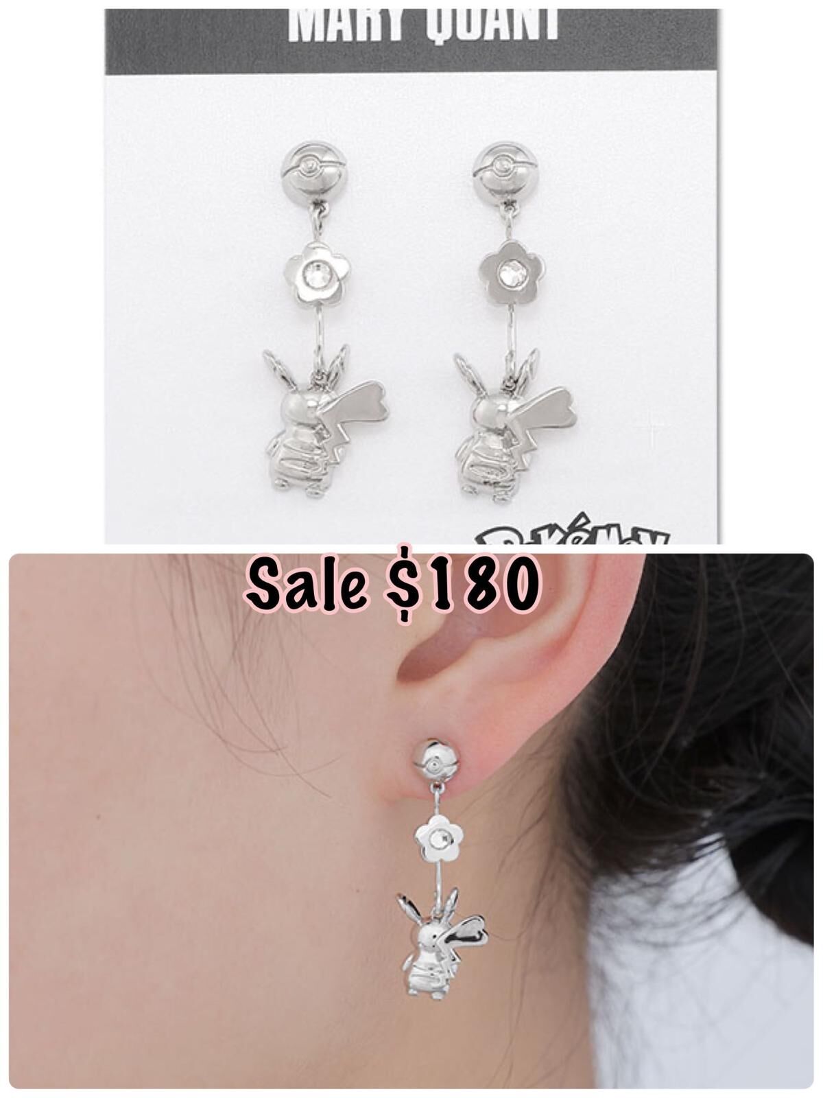260223 Mary Quant x Pokemon 垂吊耳環