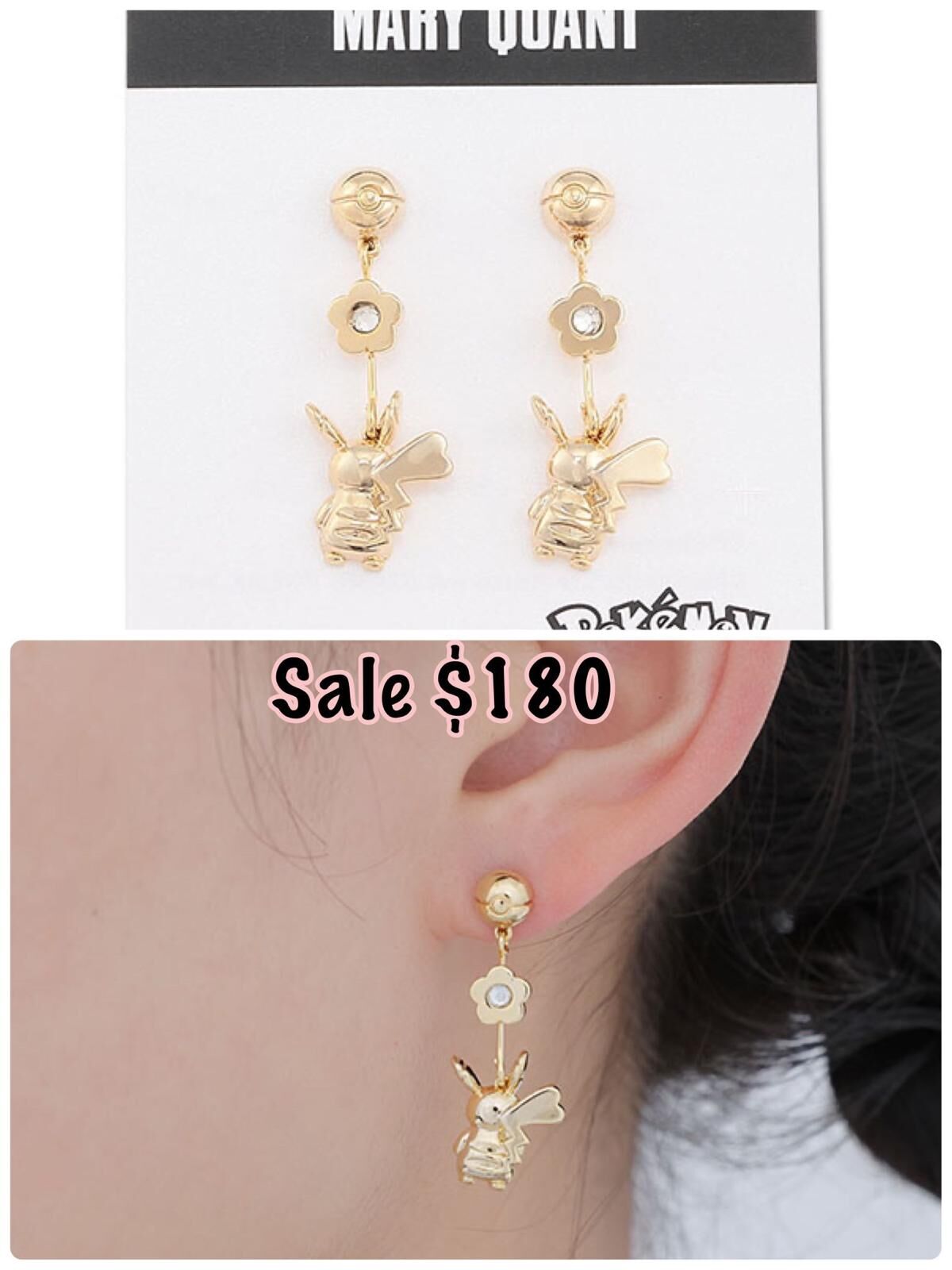 260223 Mary Quant x Pokemon 垂吊耳環