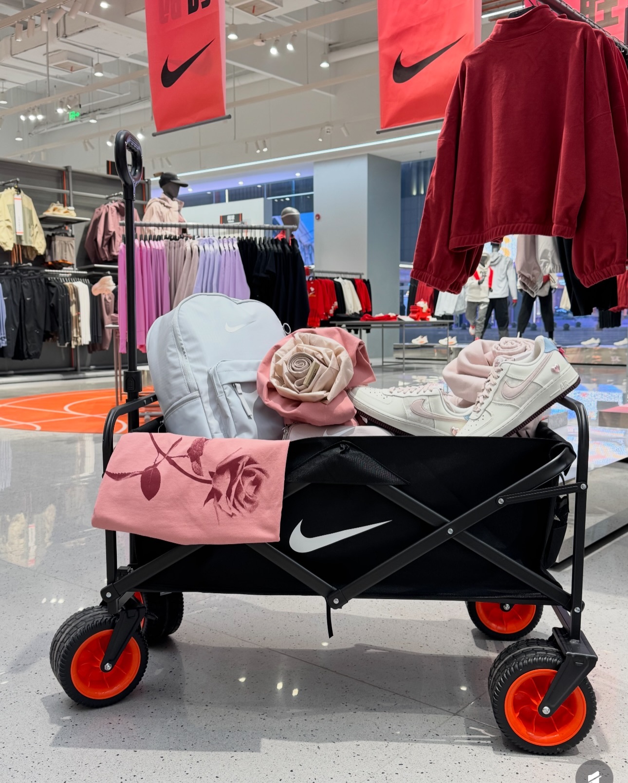 NIKE 戶外露營車 摺疊推車