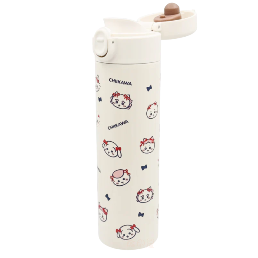 Chiikawa 蝴蝶結款一鍵不銹鋼便攜保溫水壺保溫瓶 500ml