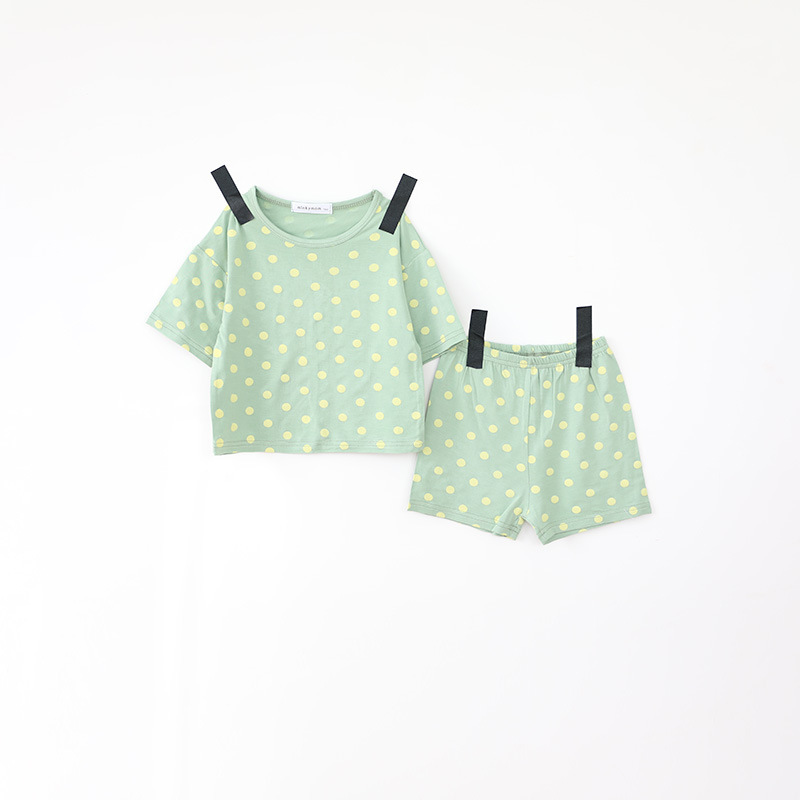 夏季點點莫代爾套裝(73-130)