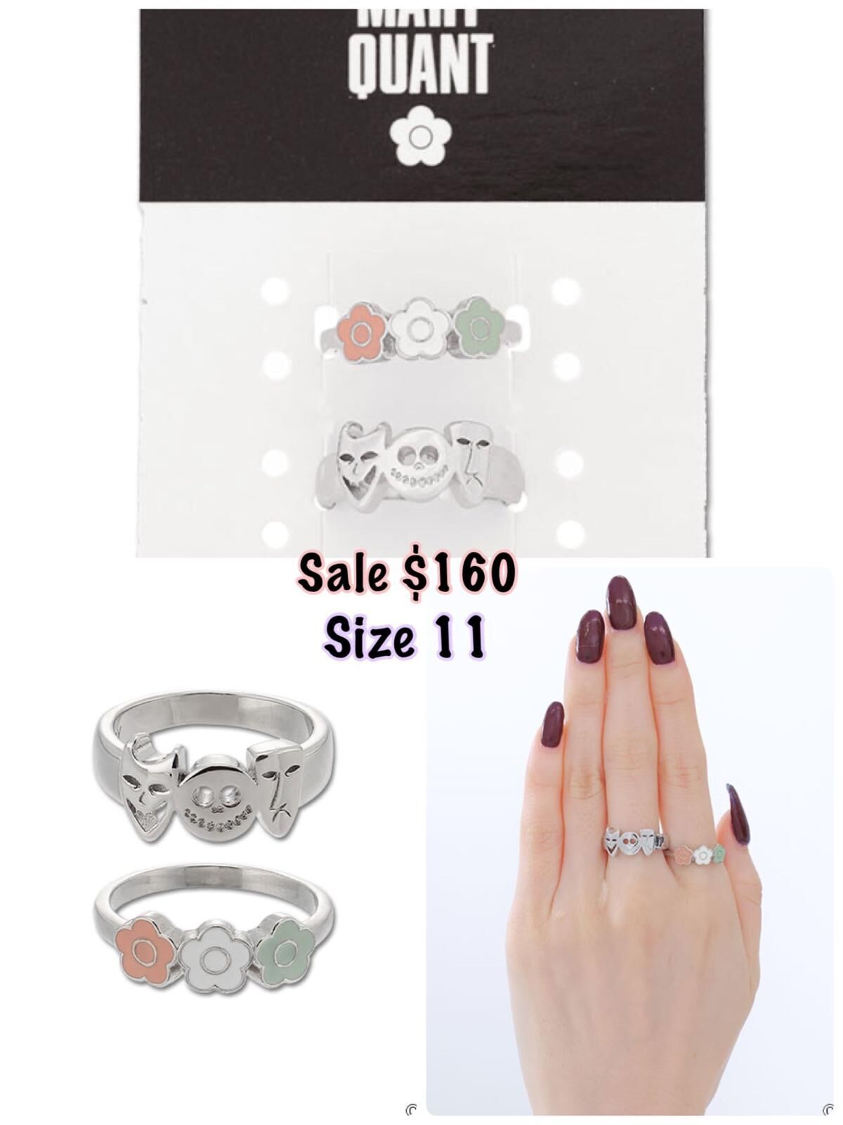 260223 Mary Quant x The Nightmare Before Christmas JACK 雙戒指SET