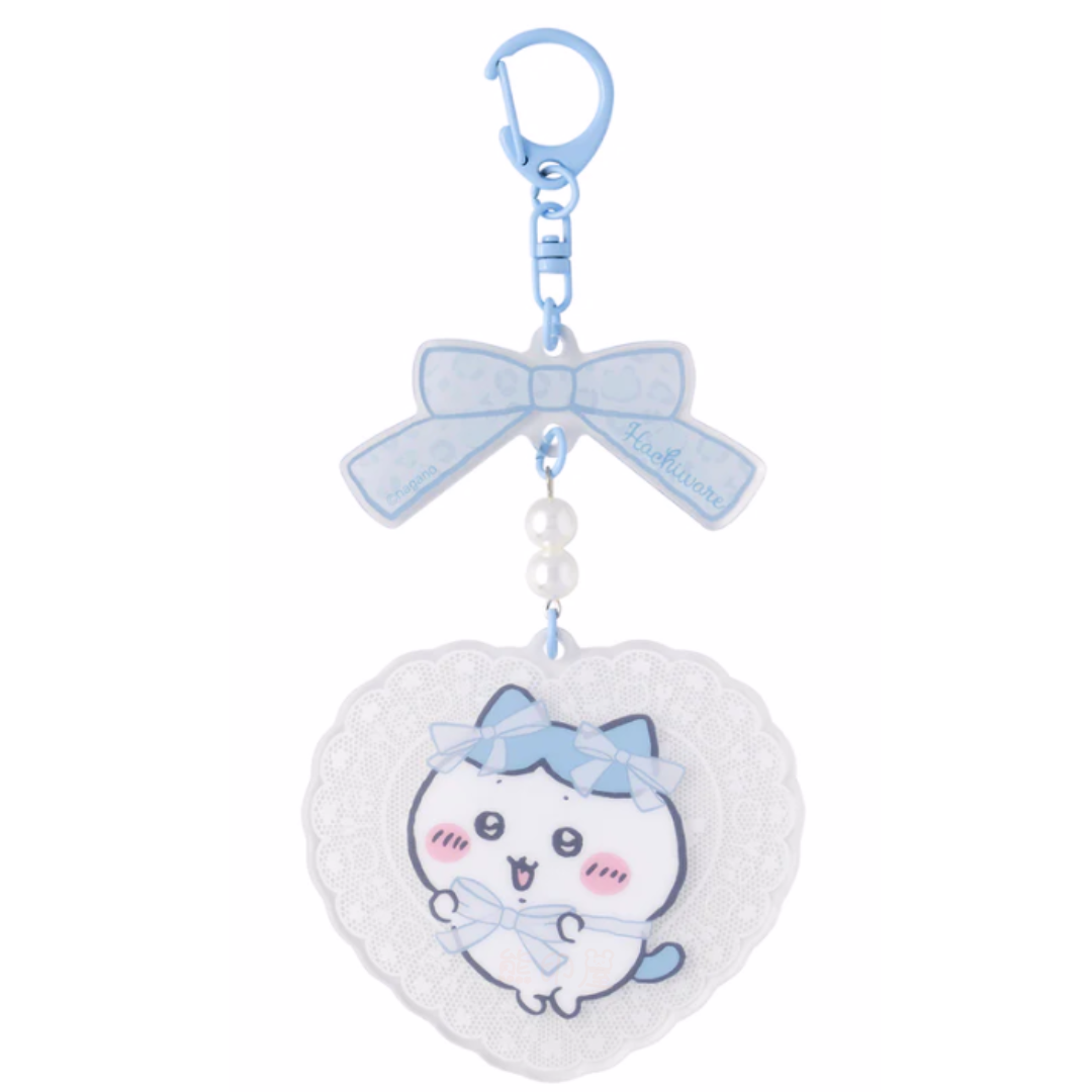 Chiikawa 蕾絲心形系列 小八貓款 壓克力鎖匙扣掛飾吊飾