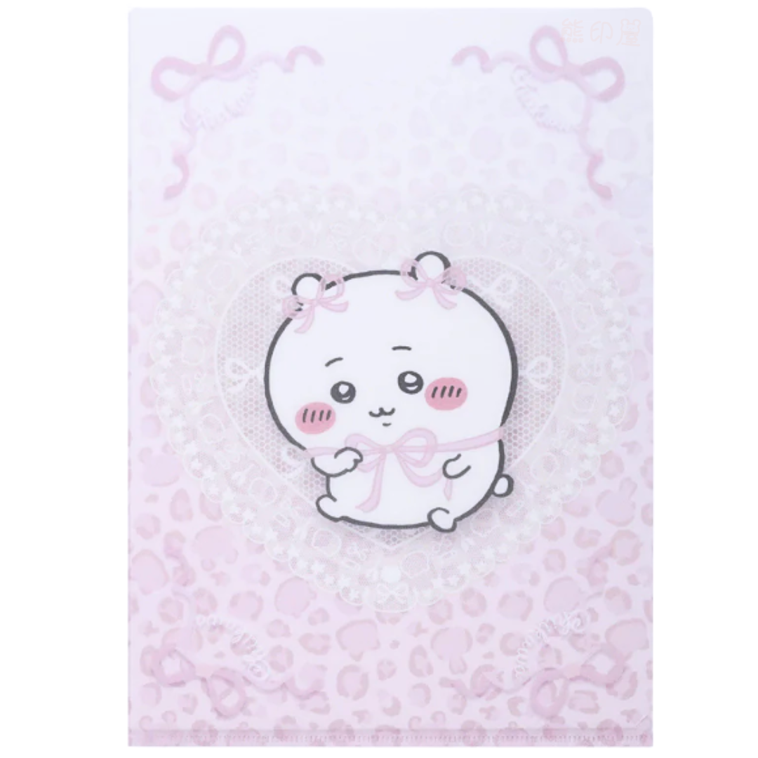 日本Chiikawa 蕾絲心形系列 吉伊卡哇款 A4 file 日本製