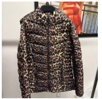 [S] DKNY LEOPARD LIGHTWEIGHT PUFFER JACKET, DL4MPR20-LEO (SD1839)