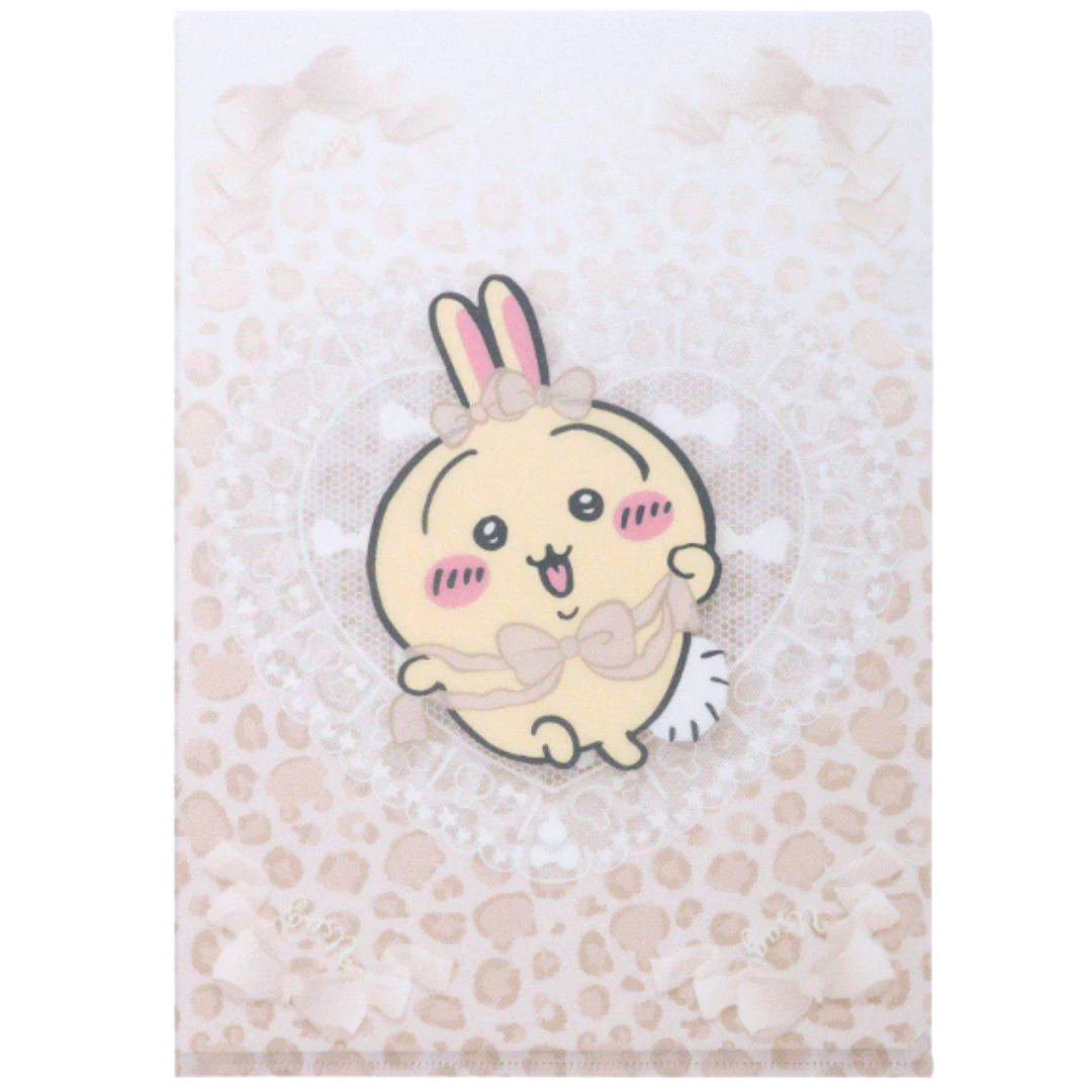 日本Chiikawa 蕾絲心形系列 兔子款 A4 file 日本製