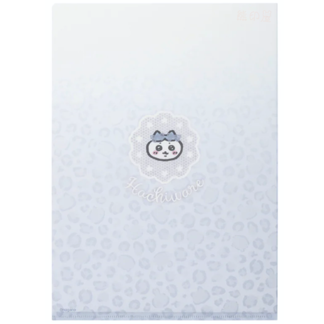 日本Chiikawa 蕾絲心形系列 小八貓款 A4 file 日本製