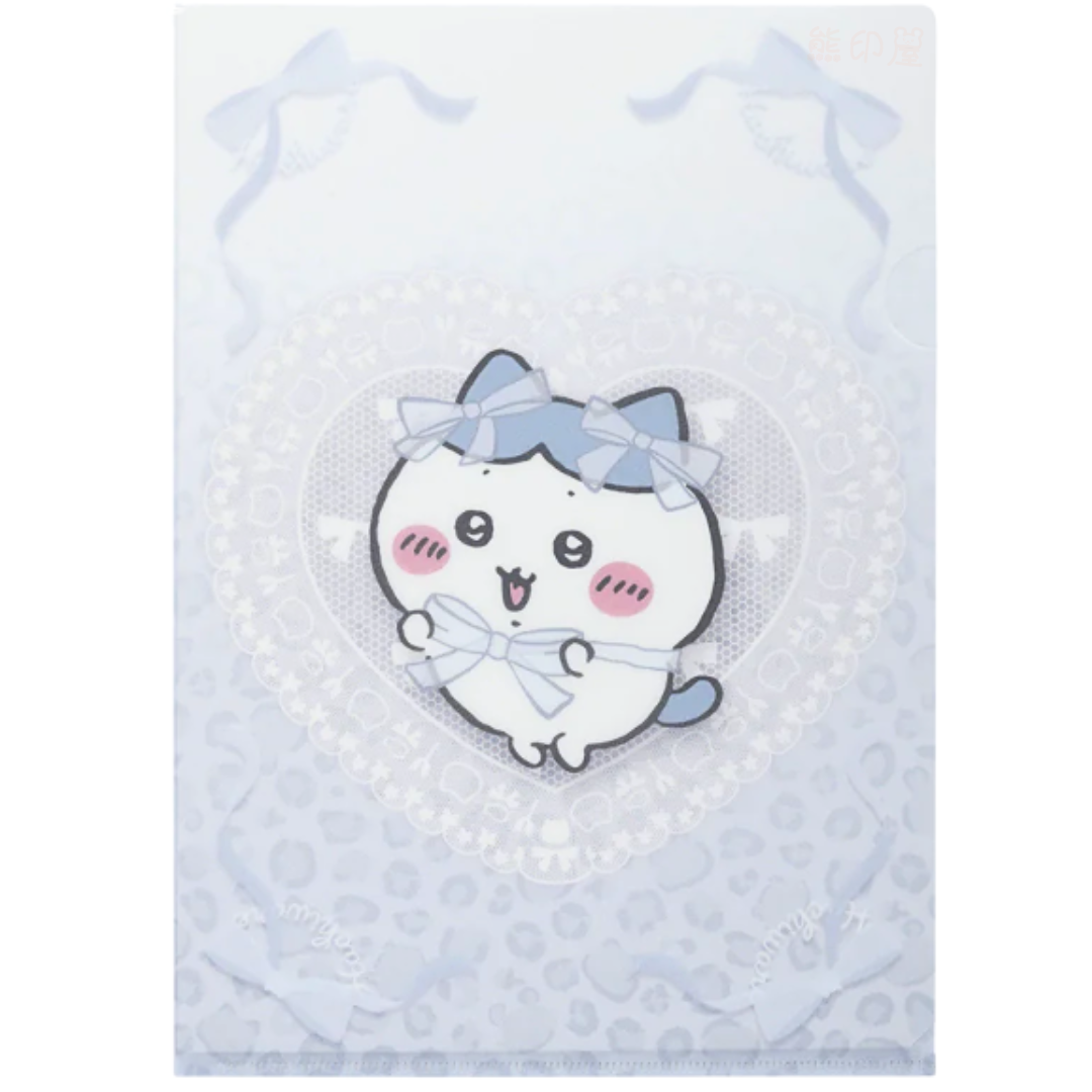日本Chiikawa 蕾絲心形系列 小八貓款 A4 file 日本製